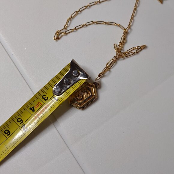 Sterling Forever Letter S Initial Necklace 17.5 Inches Long - Picture 8 of 10